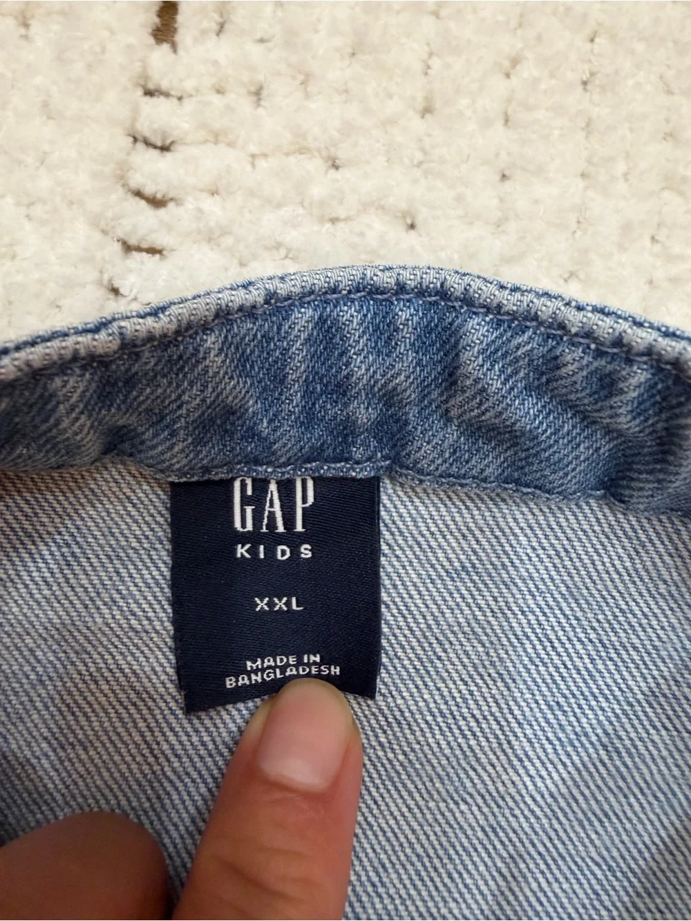 GAP Kids Floral Denim Button Front Dress Blue XXL 14-16 Sleeveless